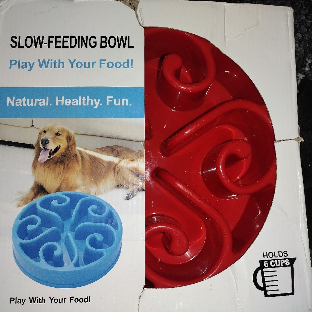 Slow-feeding Dog Bowl